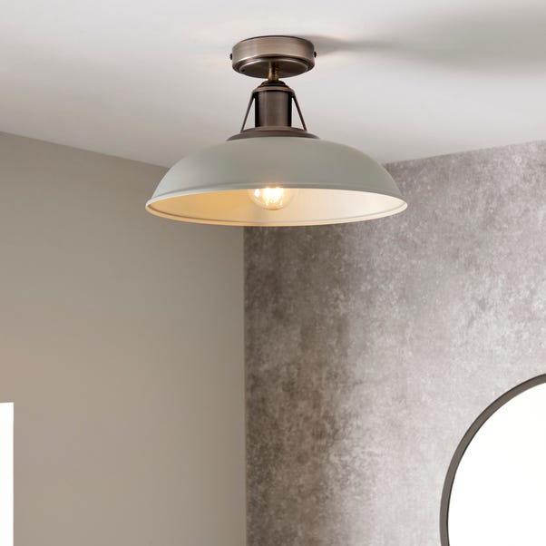 Oraya Bathroom 1 Light Flush Ceiling Fitting | Revelec Lamps